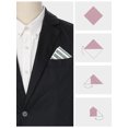 thumbnail image 3 of INSPIRE CHIC Men's Stripes Handkerchiefs Decorative Pocket Square 1 Pcs, 3 of 4