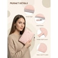 thumbnail image 6 of Punplita Women's Wallet with Wrist Strap Soft Faux Leather Handbag Purse, Large Zipper Pocket (Only Bag), 6 of 8