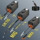thumbnail image 1 of Soldadora VEVOR 145Amp MIG, máquina de soldadura 3 en 1, máquina de soldadura de alambre sólido/núcleo de flujo de 110 V con inversor IGBT y antorcha MIG, soldadora multiproceso digital MIG/Lift TIG/, 1 of 9