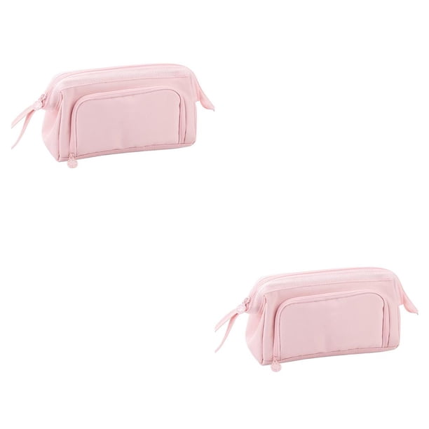 Kearding Bolsas de lápices, caja de almacenamiento multifuncional grande de doble capa con múltiples bolsillos, suministros escolares para Type1 NO1