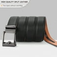 thumbnail image 5 of SENDEFN Mens Ratchet Belt Leather 1 3/8'' Adjustable Belts for Mens Dress Casual Jeans Comfort Trim to Fit with Gift Box, 5 of 9