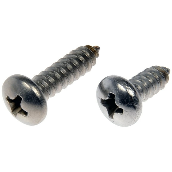 Dorman 784-105D Self Tapping Screws - Stainless Steel - Pan Head - No.6 X 1/2 In., 3/4 In. (Pack of 12)