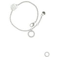 thumbnail image 2 of Delight Jewelry Silvertone Psalm 23:1 Eternity Ring Silver-tone Rose Link Chain Bracelet, 6.25"+1.75" Extender, 2 of 4