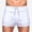 White, variant on hoksml Men's 3" Inseam Athletic Shorts, Side Mesh Panels, Elastic Drawstring Waist, Multi-Color, Ideal for Gym and Running