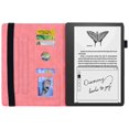 thumbnail image 2 of Dteck Case for Kindle Scribe 10.2 Inch 2022, Embossed PU Leather Credit Card Slots Holder Multiple Angle Stand Folio Flip Case Auto Wake/Sleep, Pink, 2 of 6