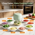 thumbnail image 5 of M Buder Electric Garlic Chopper ,250ml USB Charging Food Processor, Mini Vegetable Chopper for Ginger, Chili, Fruit, Meat , 304 Stainless Steel Blades, 5 of 9