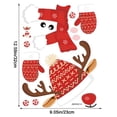 thumbnail image 4 of AZXY Snowman Christmas Wall Decals Indoor Elk Deer Removable Christmas Window Clings For Glass Windows Electrostatic Wall Decorations Stickers for Background Room Bedroom, 4 of 8