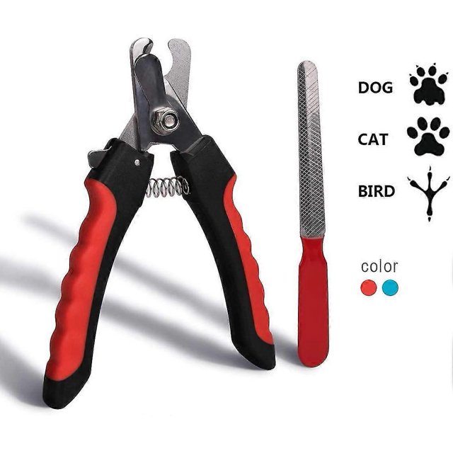 Dog Nail Clippers, Professional Nail Clippers With Stainless Steel Blades And Small Pet Safety Lock