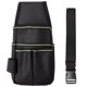 thumbnail image 5 of Bolsa para herramientas multibolsillos con clip para cinturón, organizador de herramientas, ideal para hombres y mujeres, color negro, 5 of 6