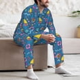 thumbnail image 7 of Zufioo Sailboat With Sailing Mens Pajamas Set, Mens Long-Sleeved Pajama and Pajama Pants,Pajamas Para Hombres,Men's Sleepwear-Medium, 7 of 7