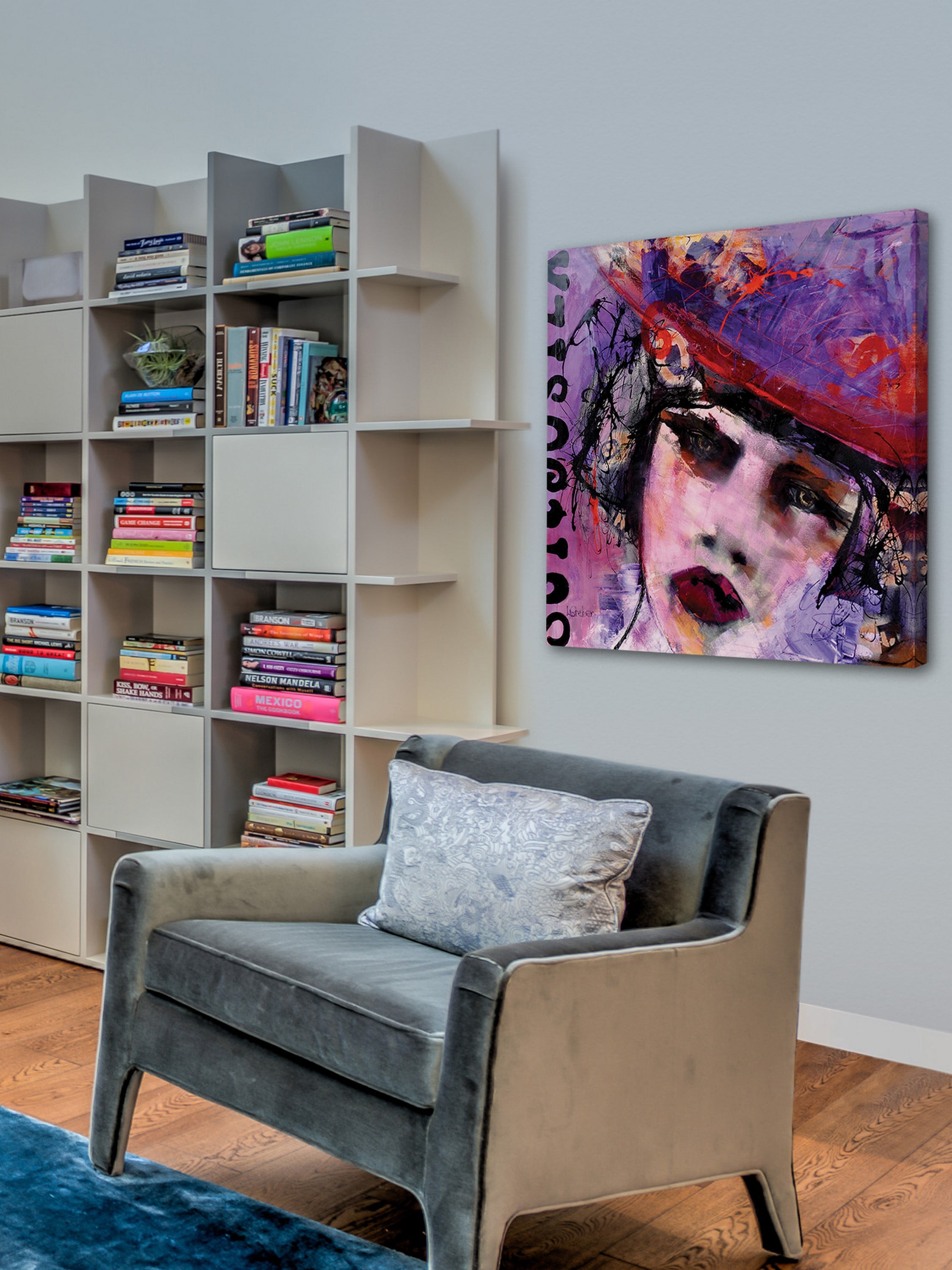 "Ange Ou Demon" Painting Print on Wrapped Canvas
