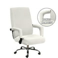 thumbnail image 2 of Shukii Waterproof Office Chair Cover Stretch Computer Office High Back Chair Cover with Arm Covers Washable Slipcovers Cover（Ivory,Large), 2 of 7