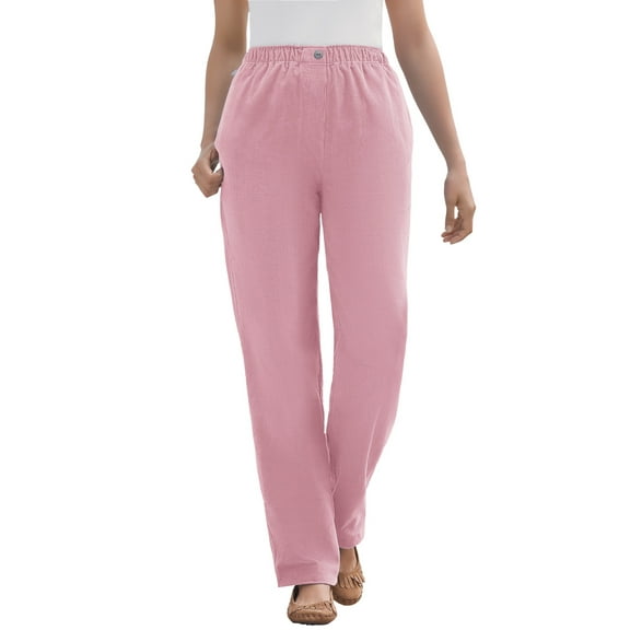 Woman Within Plus Size 7-Day Corduroy Straight-Leg Pant