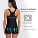 thumbnail image 5 of Trajes de baño de una pieza para mujer, traje de baño deportivo Boyleg, traje de baño deportivo, traje de baño para regazo, negro, 5 of 7