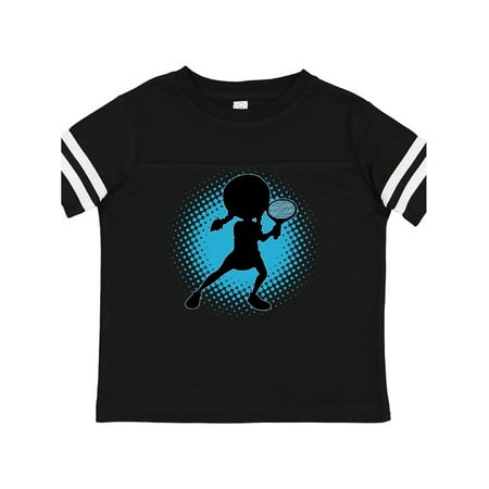 

Inktastic Tennis Player Cute Silhouette Girl Gift Toddler Toddler Girl T-Shirt