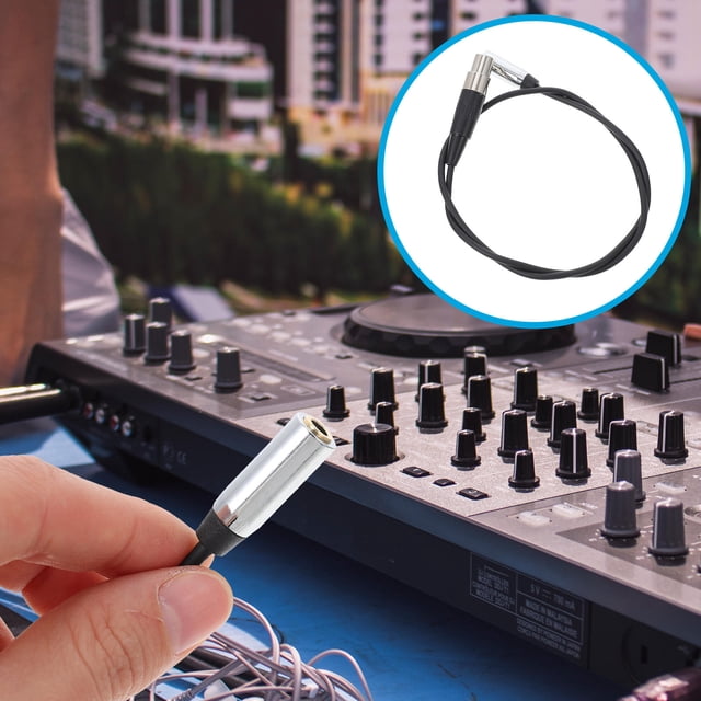 Milisten XLR Female To DC3.5mm Female Adapter Cable 20.9In Length For Video Camera Audio Transmission 1Pack