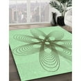 thumbnail image 3 of Ahgly Company Machine Washable Indoor Rectangle Transitional Mint Green Area Rugs, 5' x 8', 3 of 7