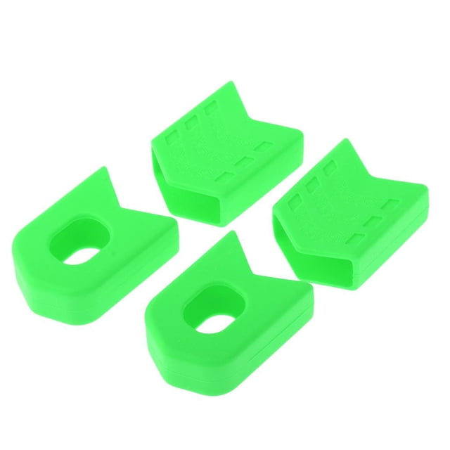 Protector de cigüeñal de bicicleta Sunnimix 1 juego 4PCS bajo en carbono antideslizante Verde