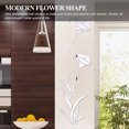 thumbnail image 4 of DIY 3D Flower Shape Acrylic Mirror Wall Sticker, EEEkit Modern Removable Wall Decal Art Wall Sticker with Mirror Surface for Living Room Bedroom Decorative Home Decor, Silver, 39.4x11.4in, 4 of 6