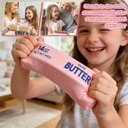 Jumbo Butter Squishies 14oz Butter Stick Squishy , Squeezy Butter Shape Stress Ball Slow Rising Food Fidget Toy for Stress Relief & Anxiety Relaxation 2026 (Pink)