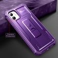 thumbnail image 4 of Dexnor for iPhone 11 Case, [Built in Screen Protector and Kickstand] Heavy Duty Military Grade Protection Shockproof Protective Cover for iPhone 11, 6.1 inch, Purple, 4 of 6