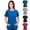 Purple-41, variant on Mittory V-Neck Women's Scrub Top with Dolman Sleeves & High-Low Shirttail Hem for Comfort