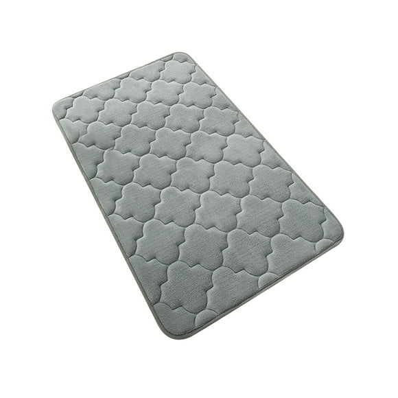 Alfombrilla de entrada para baño, suave, absorbente, de esponja, lavable a máquina, antideslizante, de secado rápido, para baño, dormitorio y sala de estar.