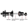 thumbnail image 3 of L'arbre de Roue de Libération Rapide de Levier de Réduction de Friction de l'Artisanat Fournit une Installation Pratique Moyeu de Roulement en Alliage d'Aluminium Rouge/148 * 12MMXDXM390, 3 of 9