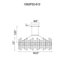 CWI Lighting Aya LED Integrated Pearl Black Metal Chandelier