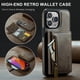 thumbnail image 4 of Funda de teléfono de cuero para iPhone 15, 14, 13, 12, 11 Pro Max, billetera de lujo, montaje en coche, carga inalámbrica supermagnética, 4 of 5