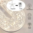 thumbnail image 4 of 11.81" Mini Crystal-Effect LED 5-Blade LED Fan Light, 3 Adjustable Color and Fan Speeds, Decorative Chandelier Small Ceiling Fan for Bedroom Living Room (1PCS), 4 of 8