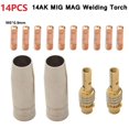 thumbnail image 1 of 14 Pcs Mag Mig-14Ak Torche de Soudage Consommables Buse à Gaz Support, 1 of 8