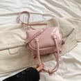 thumbnail image 4 of Bolso Hombro Mujer PU Bow Elegante Cruzado para Viajes Al Aire Libre () Rosa, 4 of 7