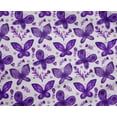thumbnail image 4 of oneOone Polyester Lycra Purple Fabric Insect & Floral Feather Craft Projects Decor Fabric Printed By The Yard 56 Inch Wide, 4 of 4
