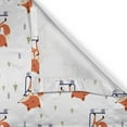 thumbnail image 4 of Ambesonne Fox Window Valance, Animal with Scooter Tiny Trees, 54" X 18", Burnt Orange Indigo, 4 of 5
