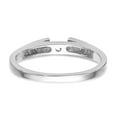 thumbnail image 5 of Solid 14k White Gold Peg Set Solitaire Engagement Ring with CZ Cubic Zirconia Size 9, 5 of 7