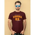 thumbnail image 2 of Retro College Virginia T-Shirt Men -Image by Shutterstock, Male XX-Large, 2 of 4