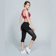 thumbnail image 3 of Women's High Waist Yoga Pants Fitness Pants Tummy Control Gym Workout Running 4 Way Stretch Yoga Leggings, 3 of 7