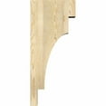 thumbnail image 3 of 4"W x 12"D x 28"H Mediterranean Rough Sawn Corbel, Douglas Fir, 3 of 9