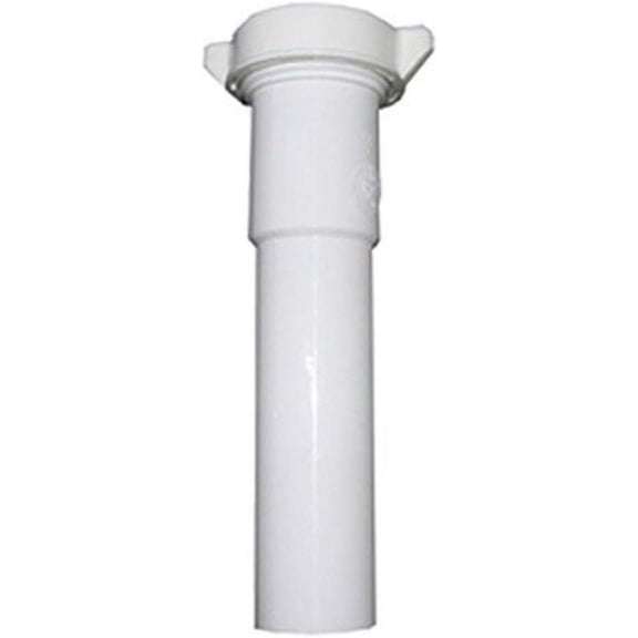 Lasco Fittings Plastic Tubular Slip Joint Extension - Easy Installation - 1-1/4" x 12", White