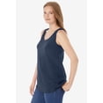 thumbnail image 2 of Woman Within Plus Size Scoopneck Tank, 2 of 6