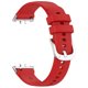 thumbnail image 1 of [Rojo] Pulsera silicona con hebilla acero adecuada para la nueva pulsera fitness Galaxy Fit3 2024 (SM-R390) (Rojo), 1 of 8
