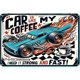 thumbnail image 1 of Placa Metal Vintage para Coche Pintura Hierro Rectangular Garaje El 30x20cm, 1 of 9