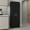 Black, variant on Black Wood 5 - Shelf Pantry / Keep Kitchen Organized with Closed - Door Storage