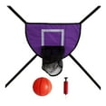 thumbnail image 1 of S SERENABLE Mini Basketball Hoop for Trampoline Universal Outdoor Basketball Rack with a ball, 1 of 9