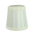 thumbnail image 4 of Aspen Creative 32712-6 Small Hardback Empire Shape Chandelier Clip-On Lamp Shade Set (6 Pack), Transitional Design in Off White, 4" bottom width (3" x 4" x 4" ), 4 of 7