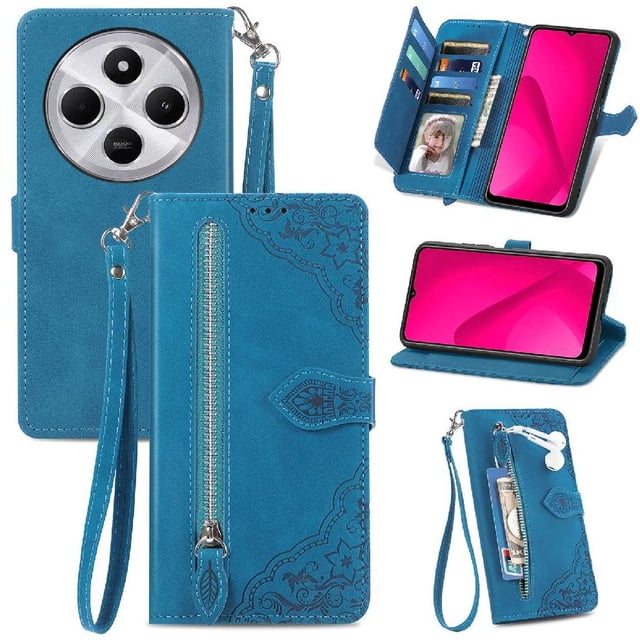 Funda billetera anti-golpes para GANGXUN Xiaomi Redmi 14C , ideal para día a día y trabajo