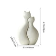 thumbnail image 2 of Luckky Elegant Two Hugging Cats Figurine with Vase Design,Minimalist Tabletop Decor Statue,Personalized Ornament for Living Room TV Cabinet,Entryway,Bedroom Modern Home Decoration, 2 of 7