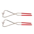 thumbnail image 3 of Pottery Sculpture Tongs, Stable Fixation 360 Degree Use Dipping Tongs 2 Pcs Red Handle  For Art Project, 3 of 8
