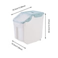 thumbnail image 2 of Bamboohart Rice Dispenser About 25 Lbs Rice Storage Container Sealed Moisture Proof with Measuring Cup for Kitchen Pantry Household  BPA-Free, 2 of 2